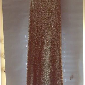Gold sequins dress